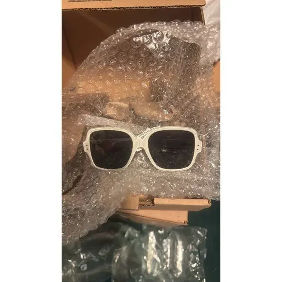 Alaïa 56mm Square Sunglasses white grey Alaïa 56mm Square Sunglasses | Nordstromrack main image 3
